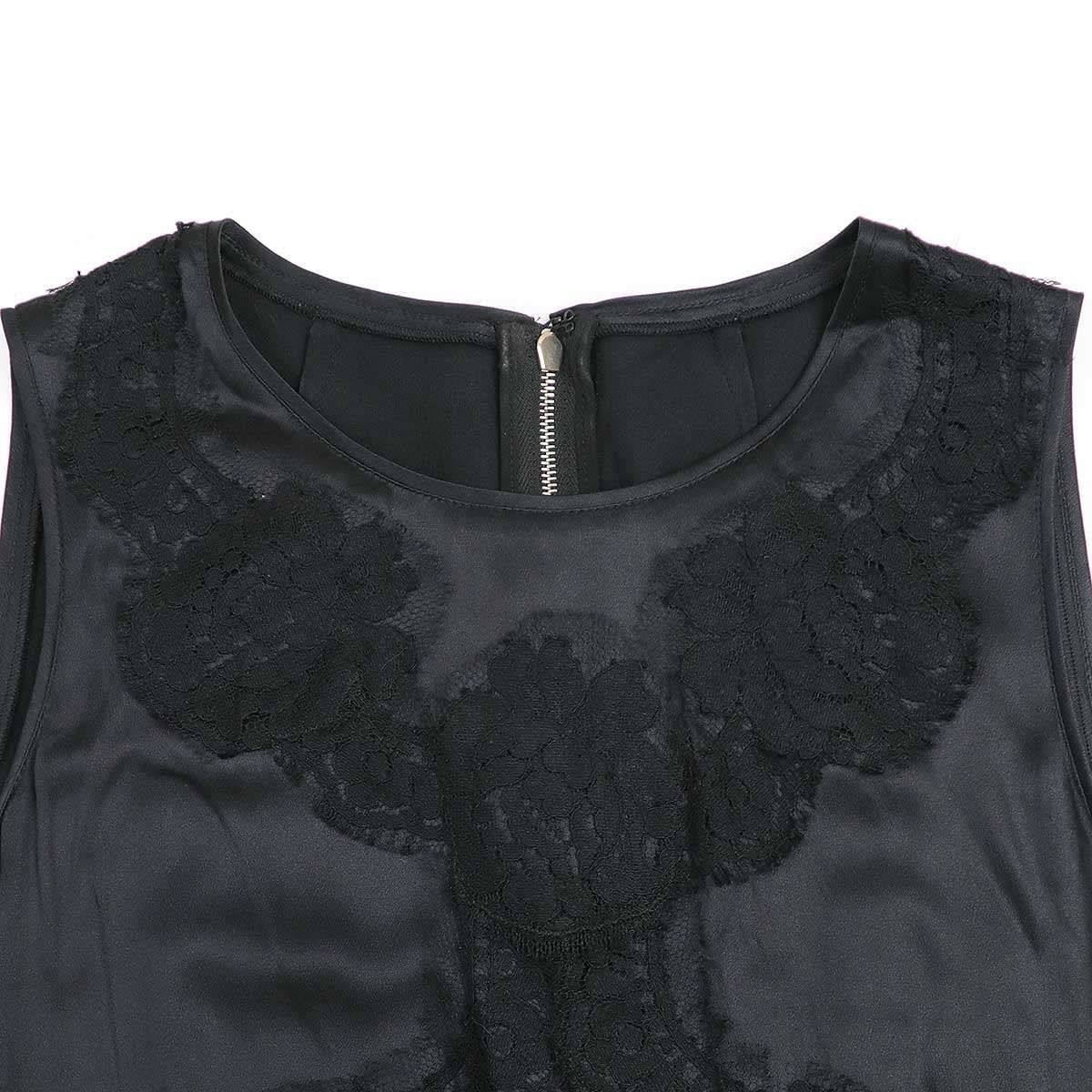 DOLCE&GABBANA ドルチェ＆ガッバーナ レース切替ノースリーブ