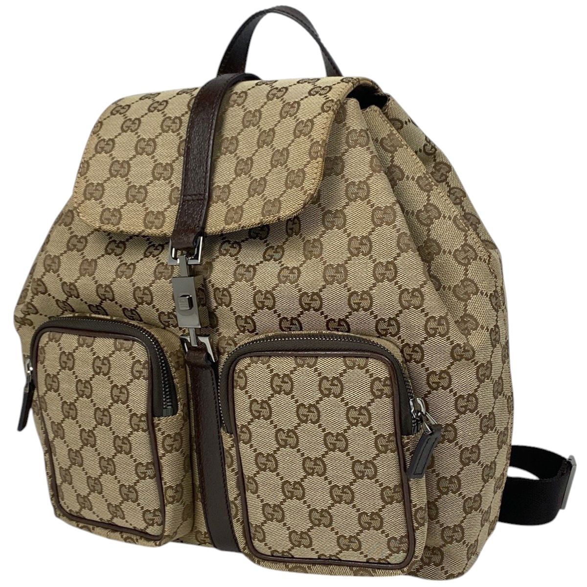 グッチ GUCCI ジャッキーライン リュックサック GG柄 バックパック デイパック リュック GGキャンバス ベージュ 114552 レディース