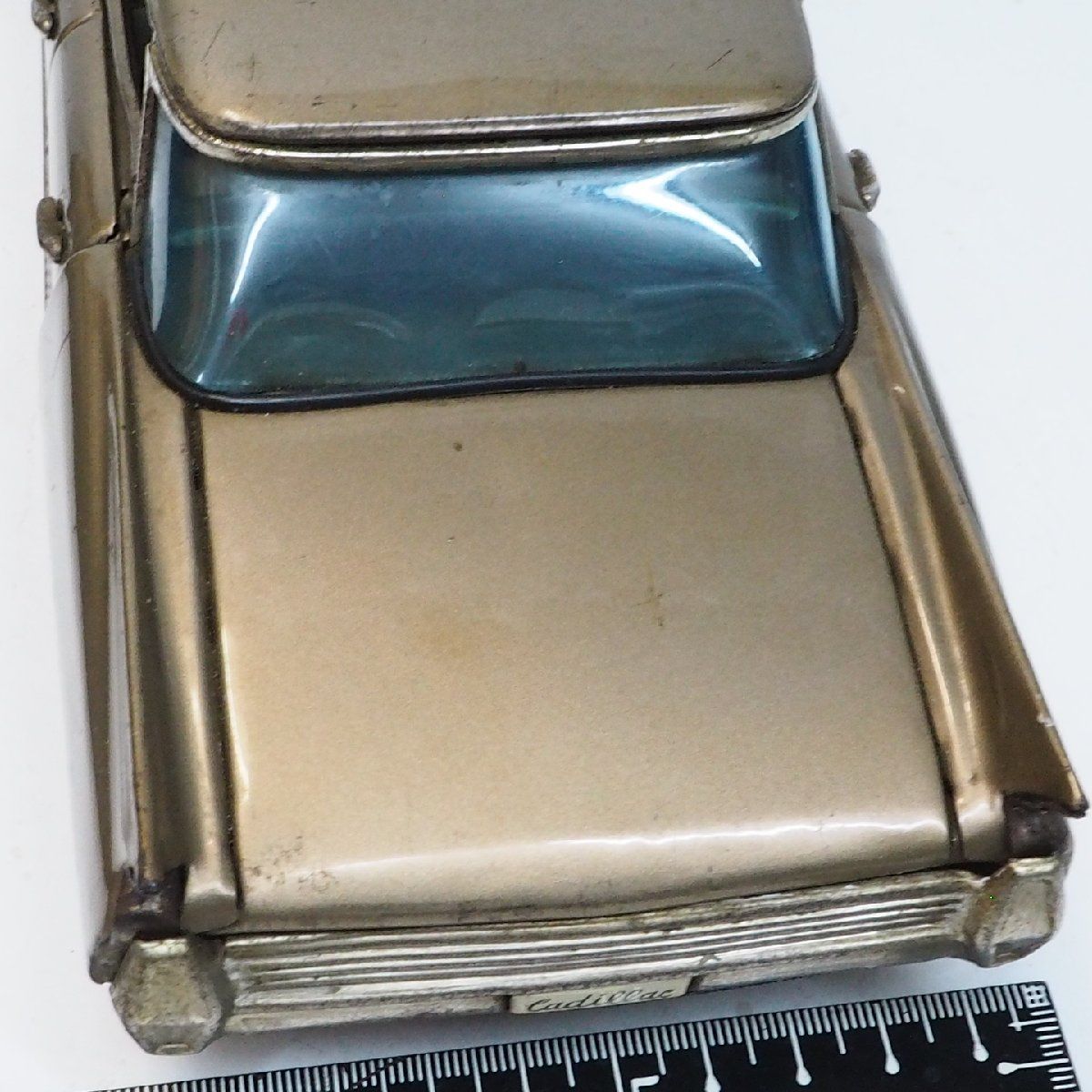 BANDAI - 萬代屋【キャデラック セダン 大サイズ赤茶】ブリキtin toy car【箱無】 萬代屋【60s CADILLAC Sedan キャデラック セダン 大サイズ黄土