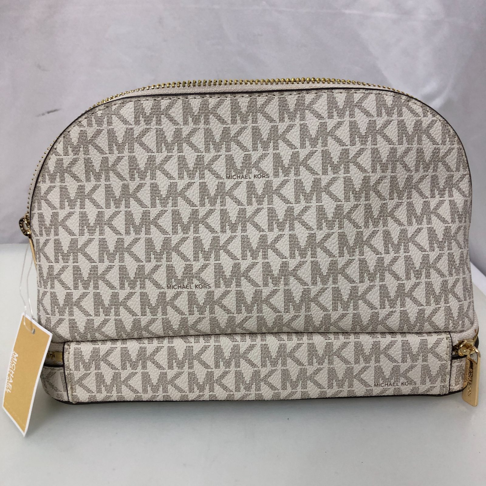 MICHAEL KORS ポーチ ホワイトベージュ SGAW10-8241