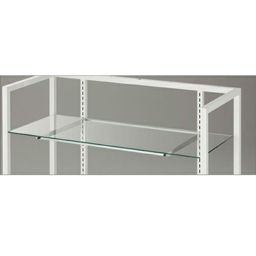 ガラス棚セットW90cm オーバーハングタイプ 8mm厚 D20cm  61-36-4-2 