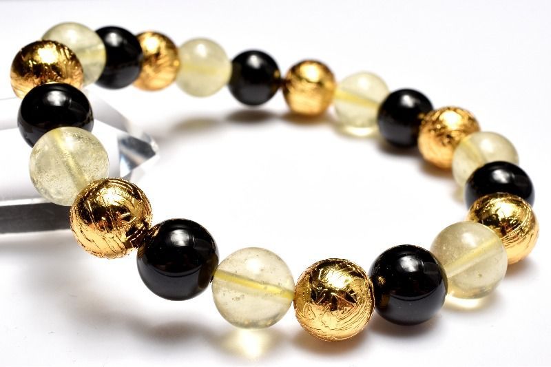 １点物 贅沢 宇宙のパワー MIX隕石 アルタイ隕石 黒隕石 リビアングラス 10mm 贅沢 宇宙のパワー ブレスレット パワーストーン 天然石 _MA9914