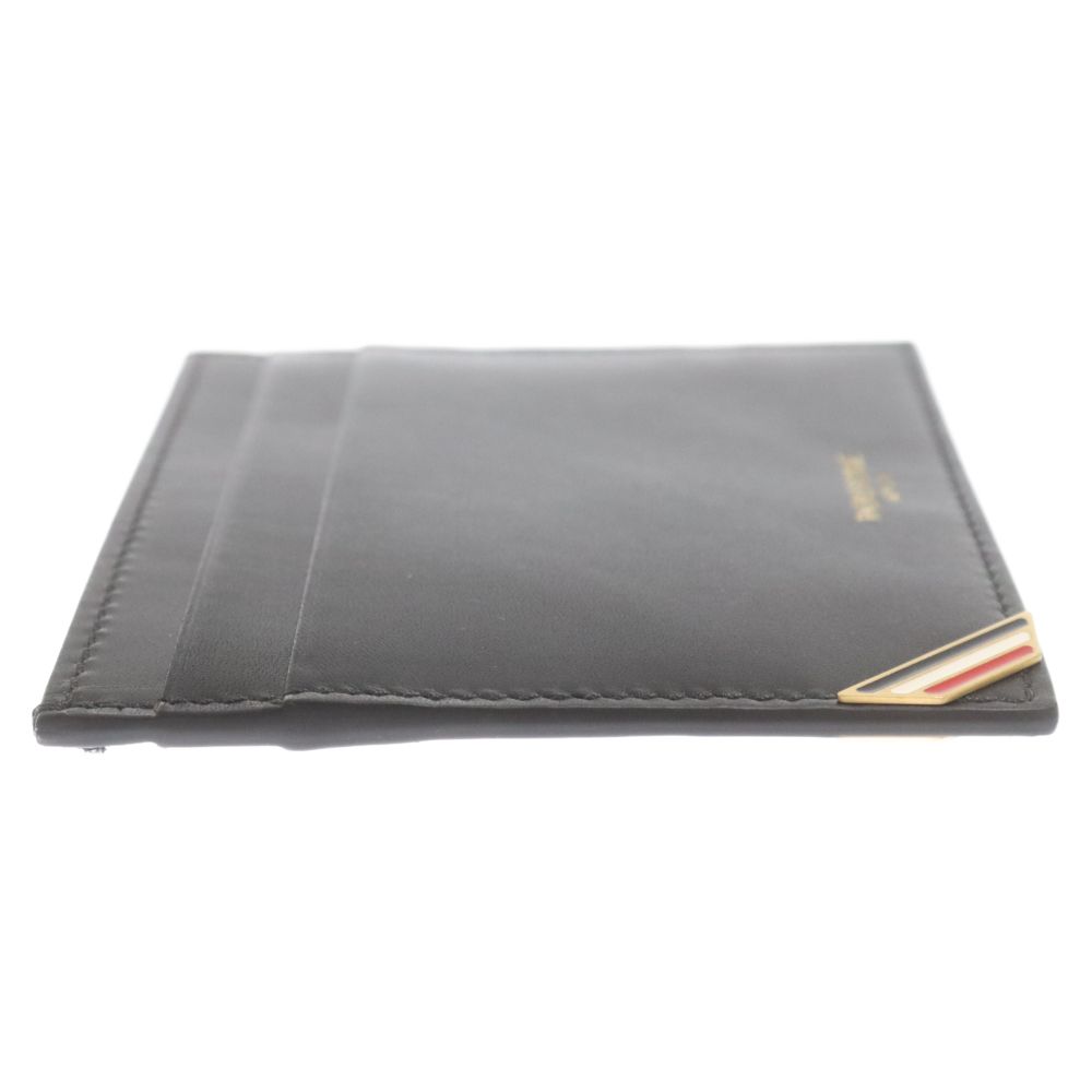 THOM BROWNE トムブラウン RWB Stripe Card Case MAW209A06549 RWBストライプカードケース カードホルダー カーフレザー名刺入れ ブラック THOM BROWNE (トムブラウン) RWB Stripe Card Case MAW209A06549 RWB