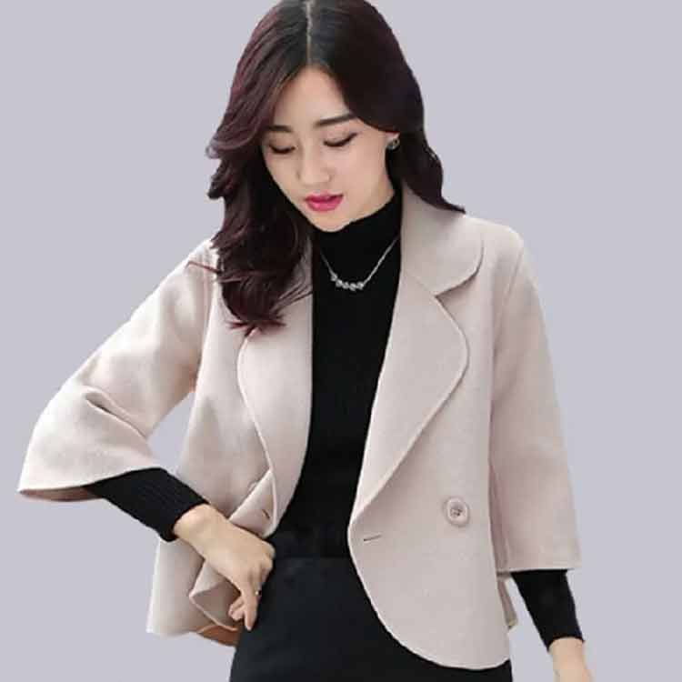 ショート コート レディース 春服 ショート丈 Pコート アウター