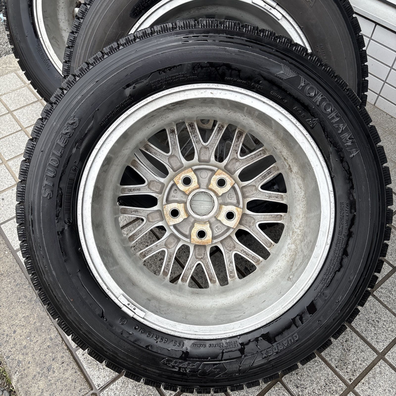 純正ホイール-スタッドレスタイヤセット 15×6j
