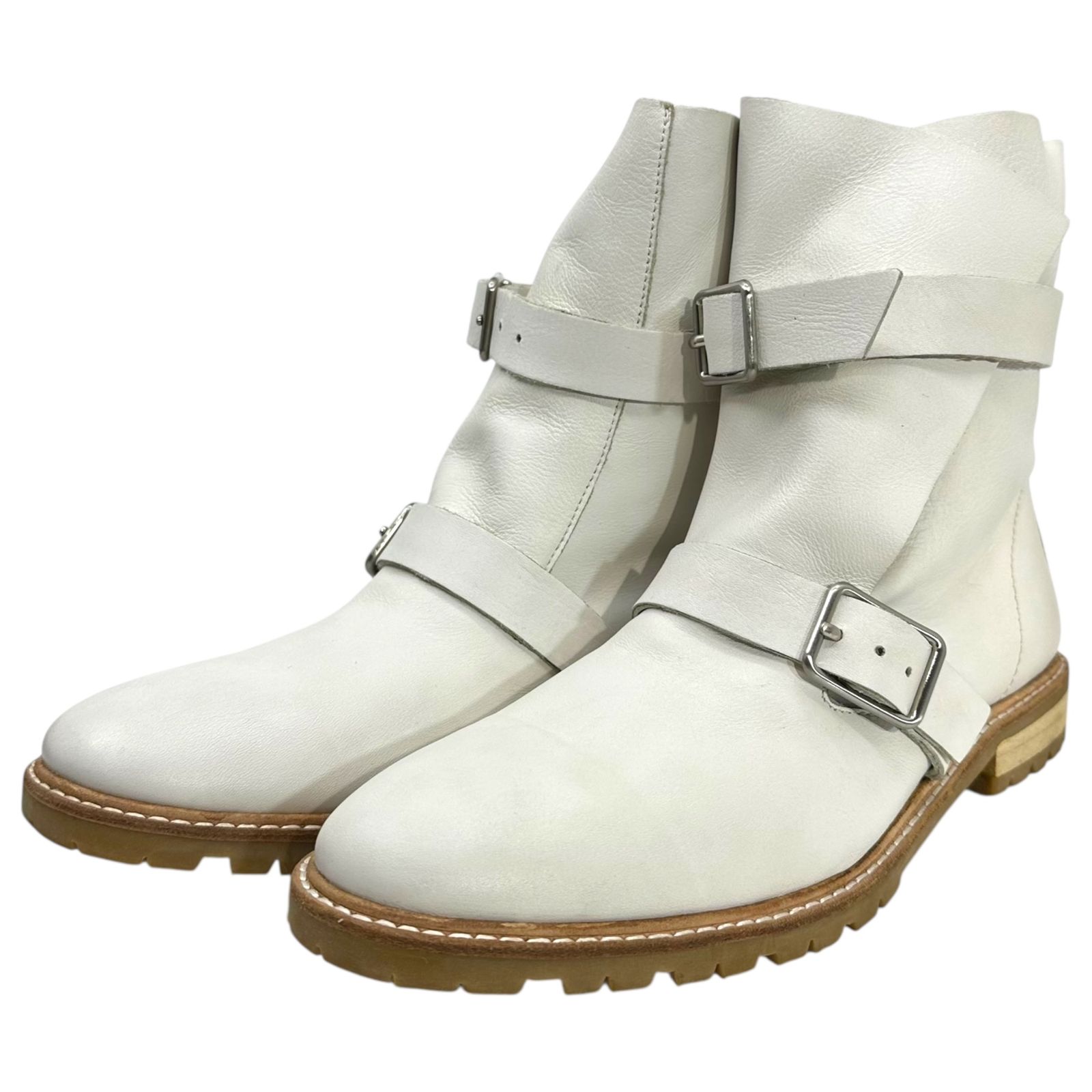 zucca(ズッカ) Double Belt Leather Engineer Boots ダブル