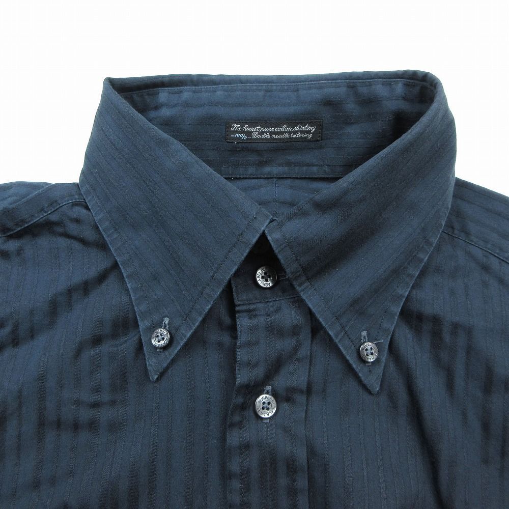 バーバリー　ブラックレーベル　ネイビー　ストライプ BURBERRY BLACK LABEL バーバリーブラックレーベル ストライプ