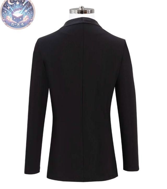 メンズジャケット ベルベット　社交ダンス ラテン ブラック オーダーメイド 新品 未使用 新作 メンズジャケット 社交ダンス ラテン ブラック