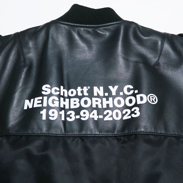 NEIGHBORHOOD ネイバーフッド X Schott ショット 23AW NHXSchott