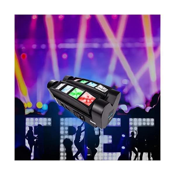 BETOPPER ムービングライト 8x3W RGBW LED ディスコライト BETOPPER 8