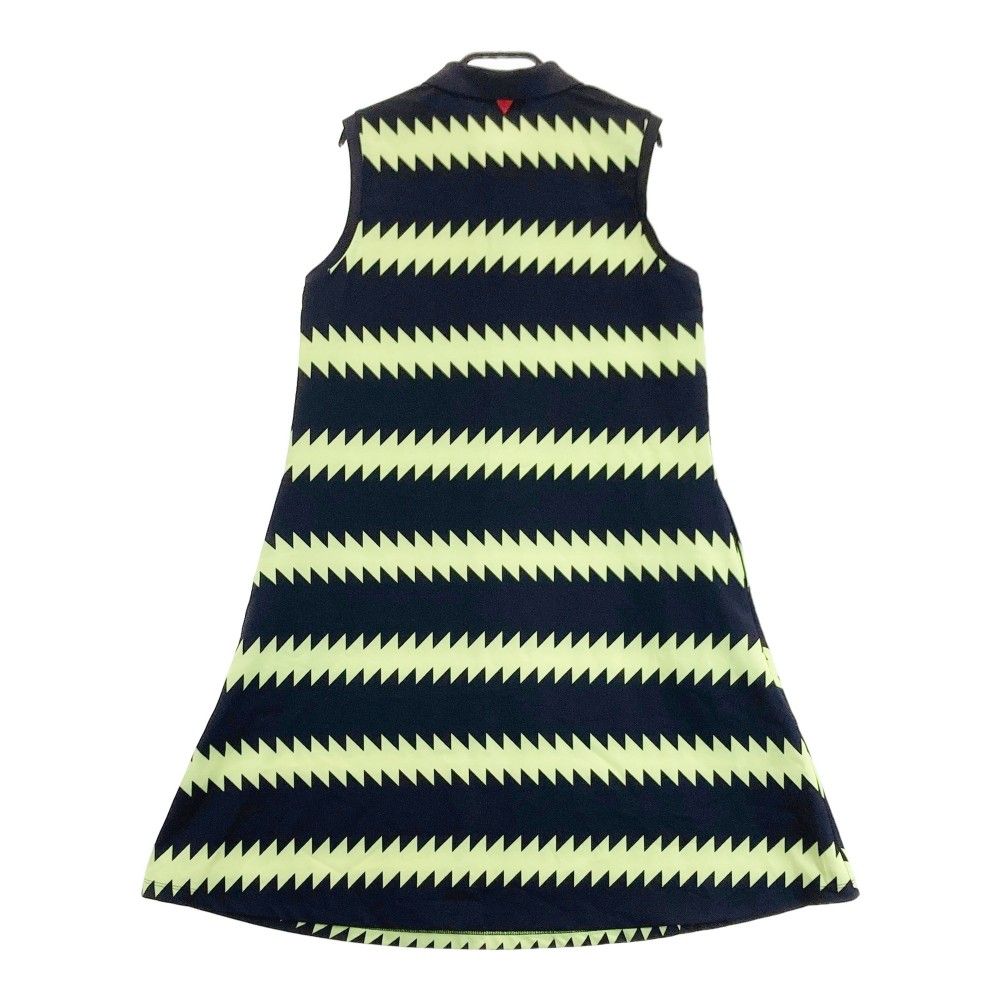 サイズ：2 WAAC ワック ノースリーブ ワンピース ボーダー柄 ブラック