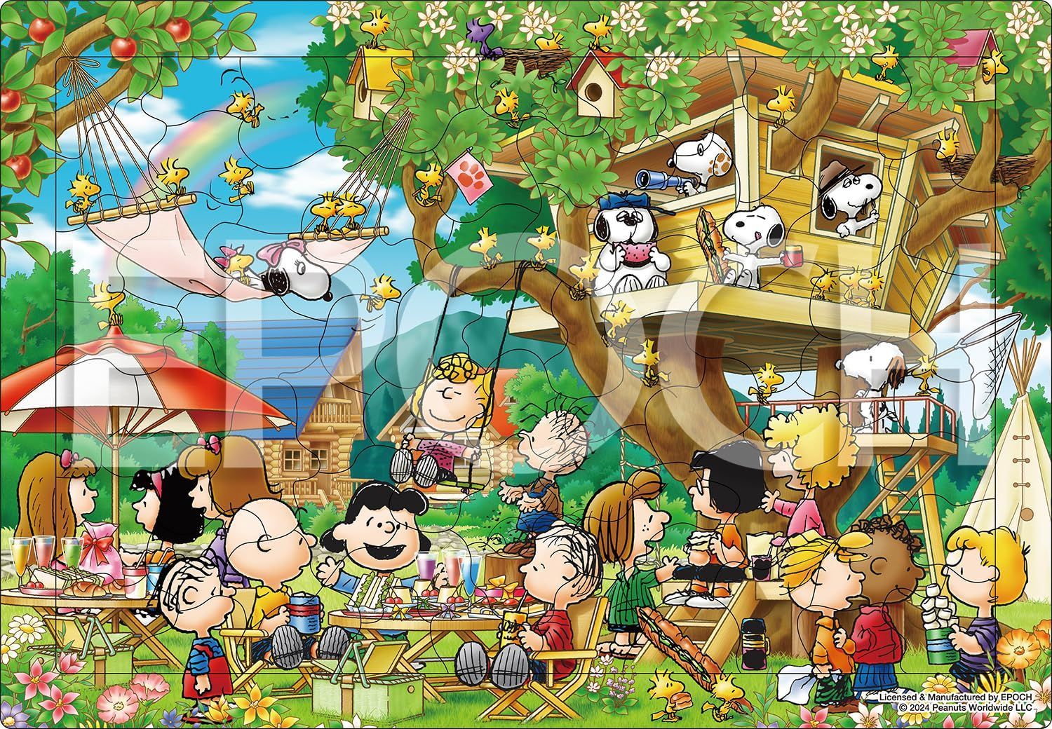 レトロ　希少　アポロ社　スヌーピー　パズル　300ピース　木陰のお昼寝 数量限定】子ども向けパズル 25-300 75ピース ツリーハウス