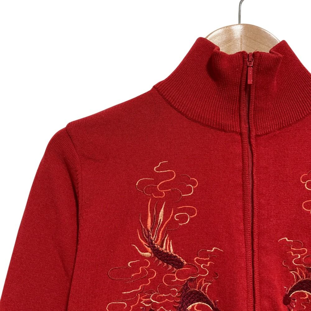 希少】【美品】ヴィヴィアンタム 黒のブルゾン 赤いドラゴン刺繍 写真