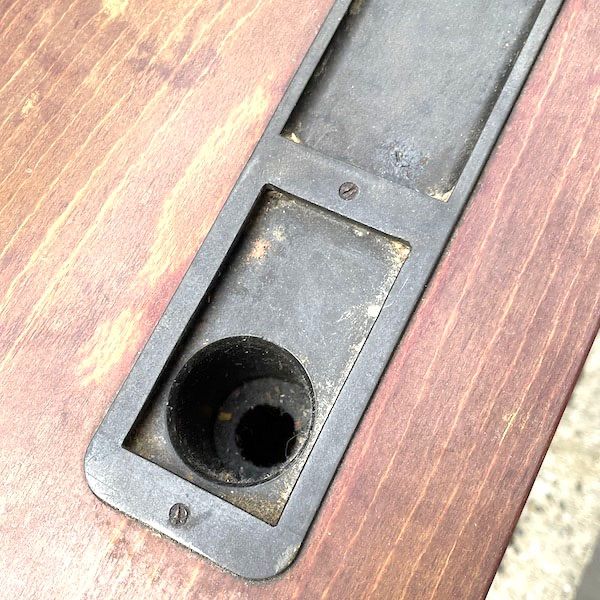 ビンテージデスク学習机北欧スクールデスク天然木＋アイアンワークテーブル