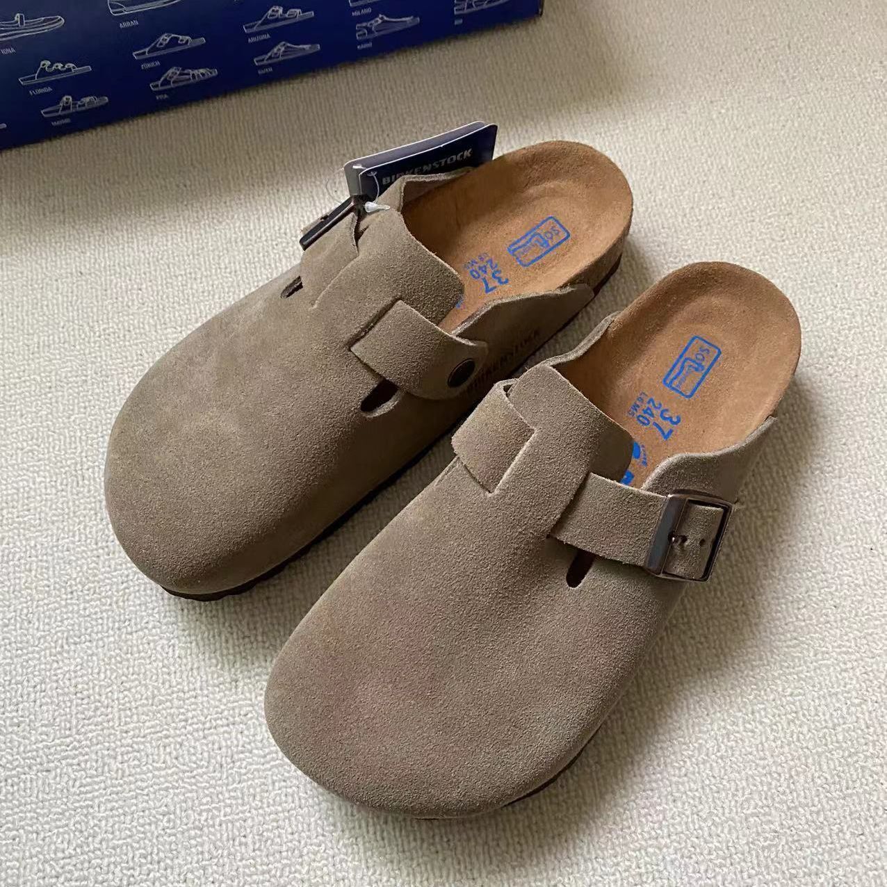 BIRKENSTOCK ビルケンシュトック Boston ボストンスエードサンダル トープ Taupe レディース 靴 サンダル - メルカリ