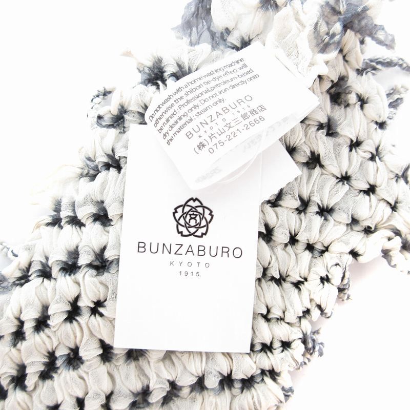 ブンザブロウ BUNZABUROU タグ付き ツンツンのスモールスカーフ