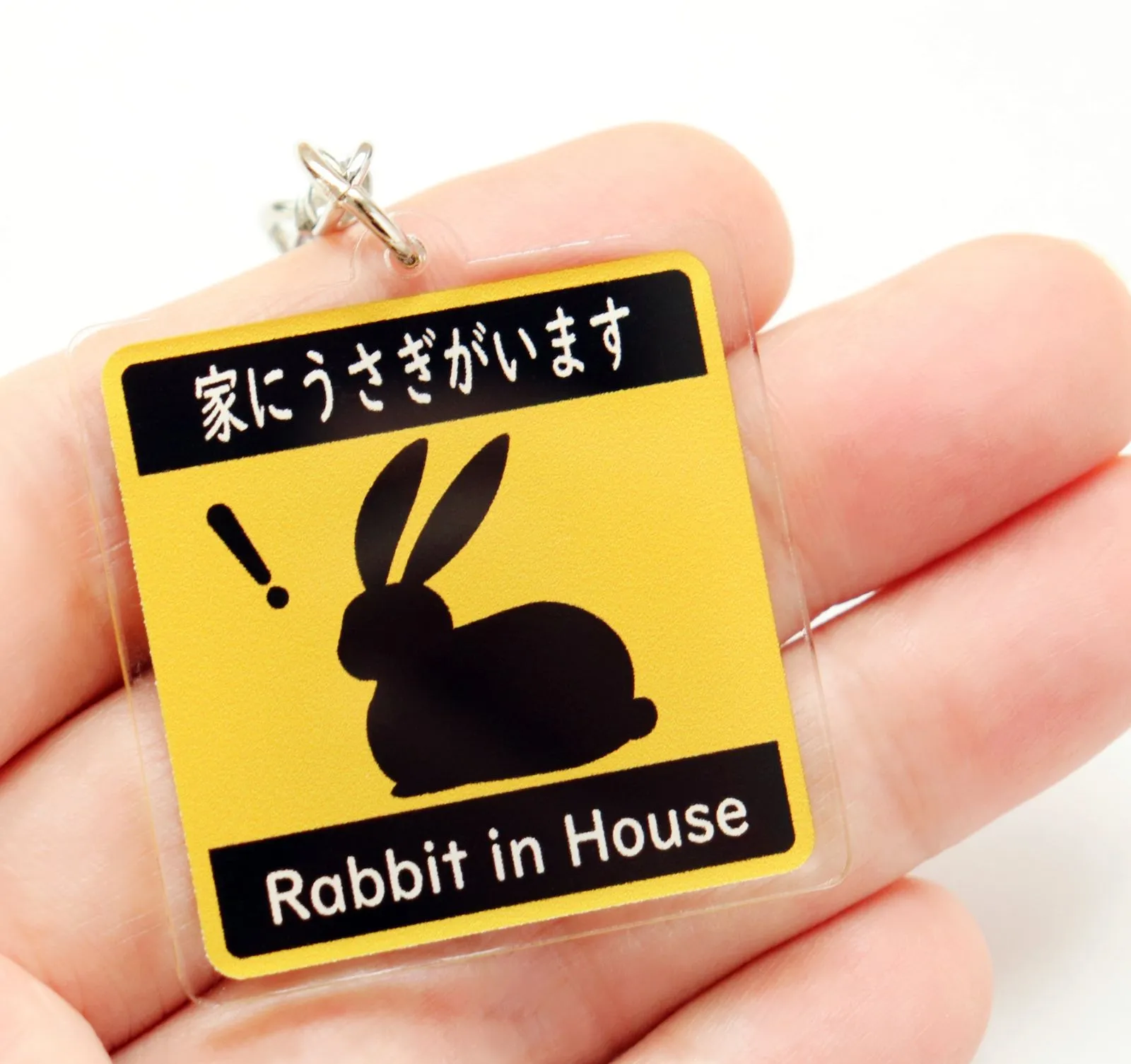 キーホルダー 家にうさぎがいます Rabbit in House ピクトグラム おもしろキーチェーン・キーリング アクリル製 ウサギ |mercariメルカリ官方指定廠商|Bibian比比昂代買代購