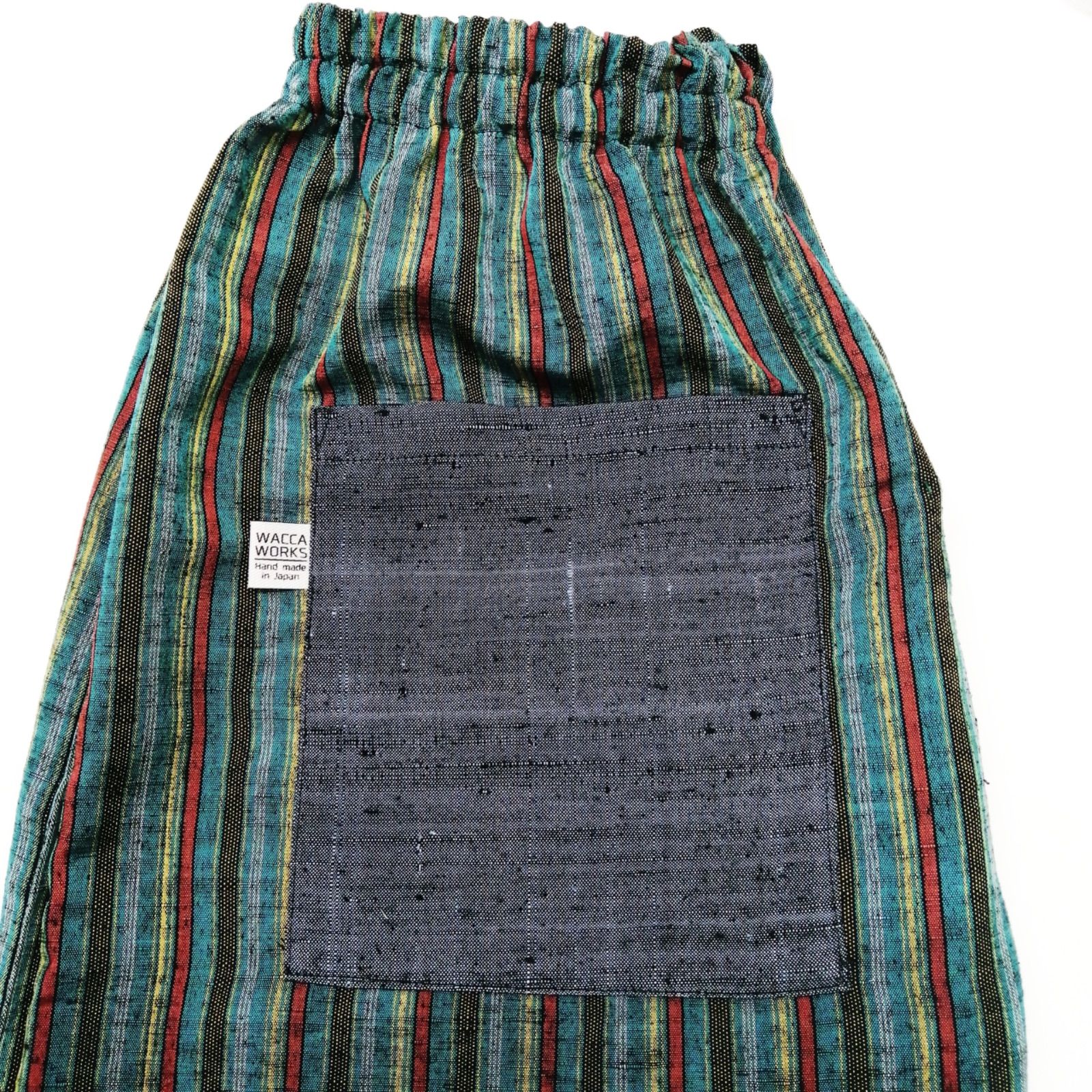 うなぎの寝床　もんぺ　ハナガラ　グリーン MONPE 無地 ベーシック（6色）/グリーン/うなぎの寝床 – GOOD