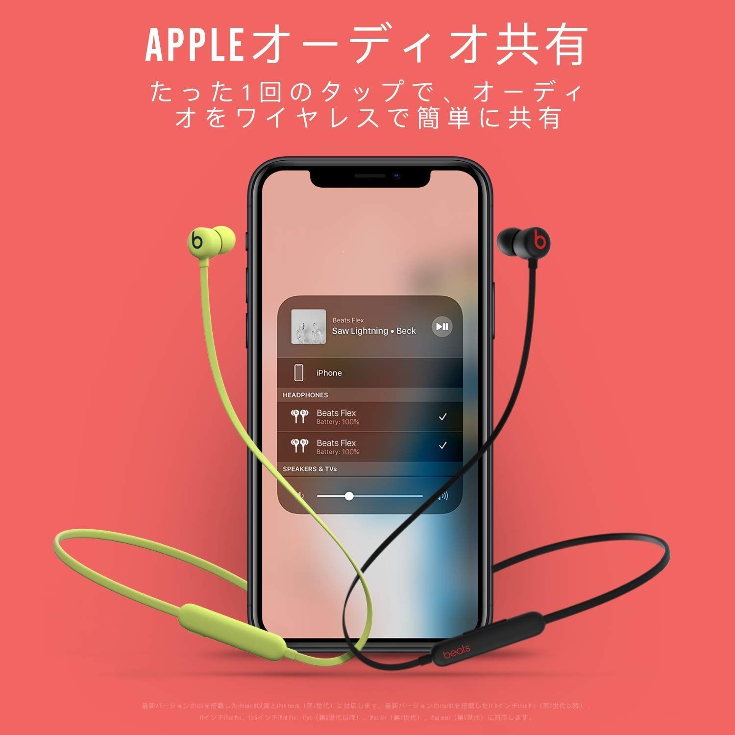 色: Beatsブラック】Beats Flexワイヤレスイヤホン – Appl