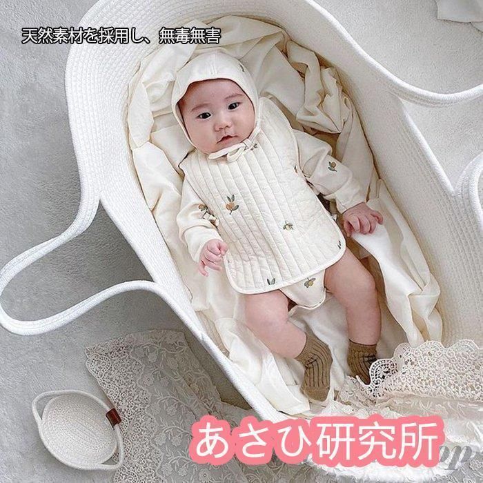 クーファン かご ロープ編み クーハン ベビーバスケット 赤ちゃん ベビーベッド 収納バスケット 持ち運び シンプル 無地 退院 出産祝い ベビー用品 新生児