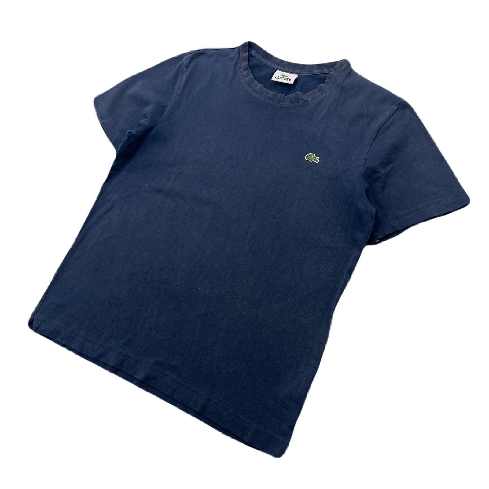 LACOSTE Tシャツ メンズ サイズ3 Sサイズ相当 ネイビー