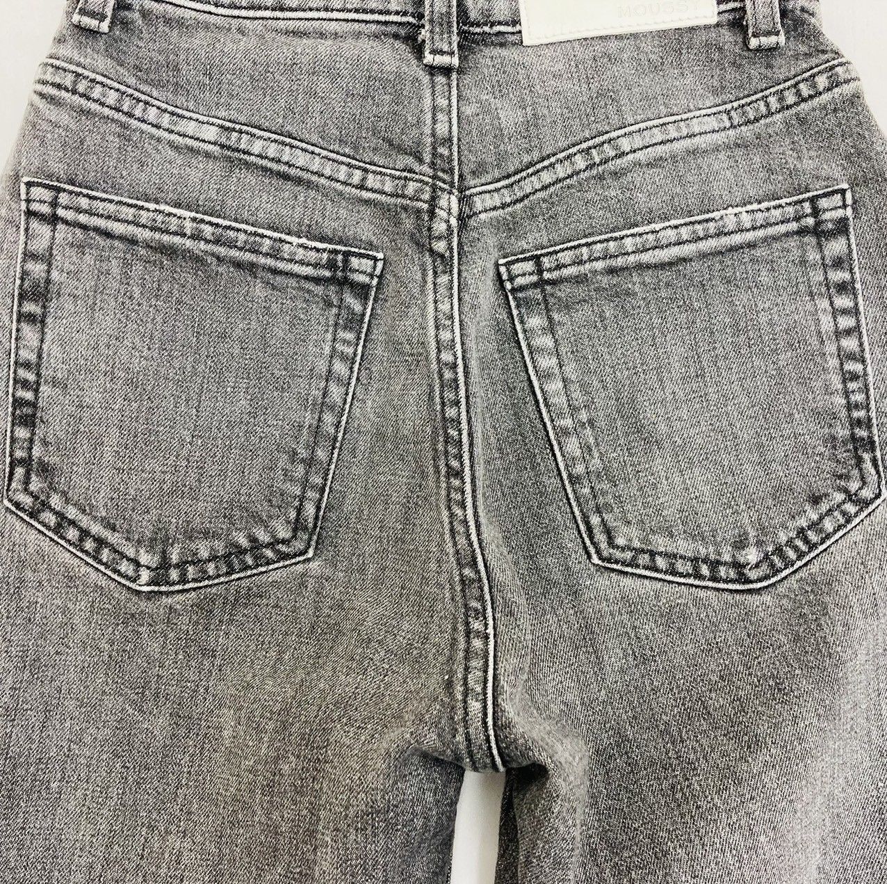 moussy マウジー PLAIN JEANS BLK STRAIGHT SLIM ブラック 24
