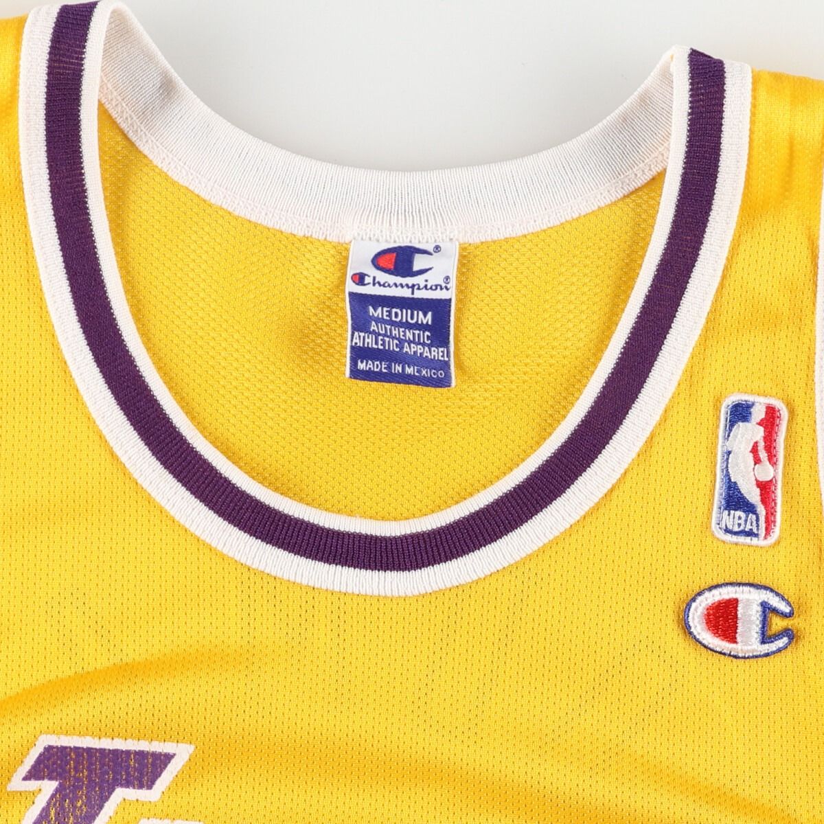 古着 90年代 チャンピオン Champion NBA LOS ANGELES LAKERS ロサンゼルスレイカーズ レプリカユニフォーム/evb005870  - 当店オーダー品