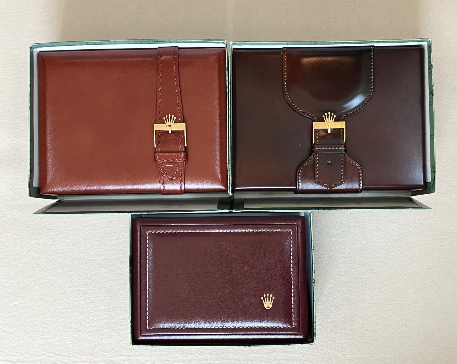 ロレックス Rolex 空箱 ブラウン 3個セット - メルカリ