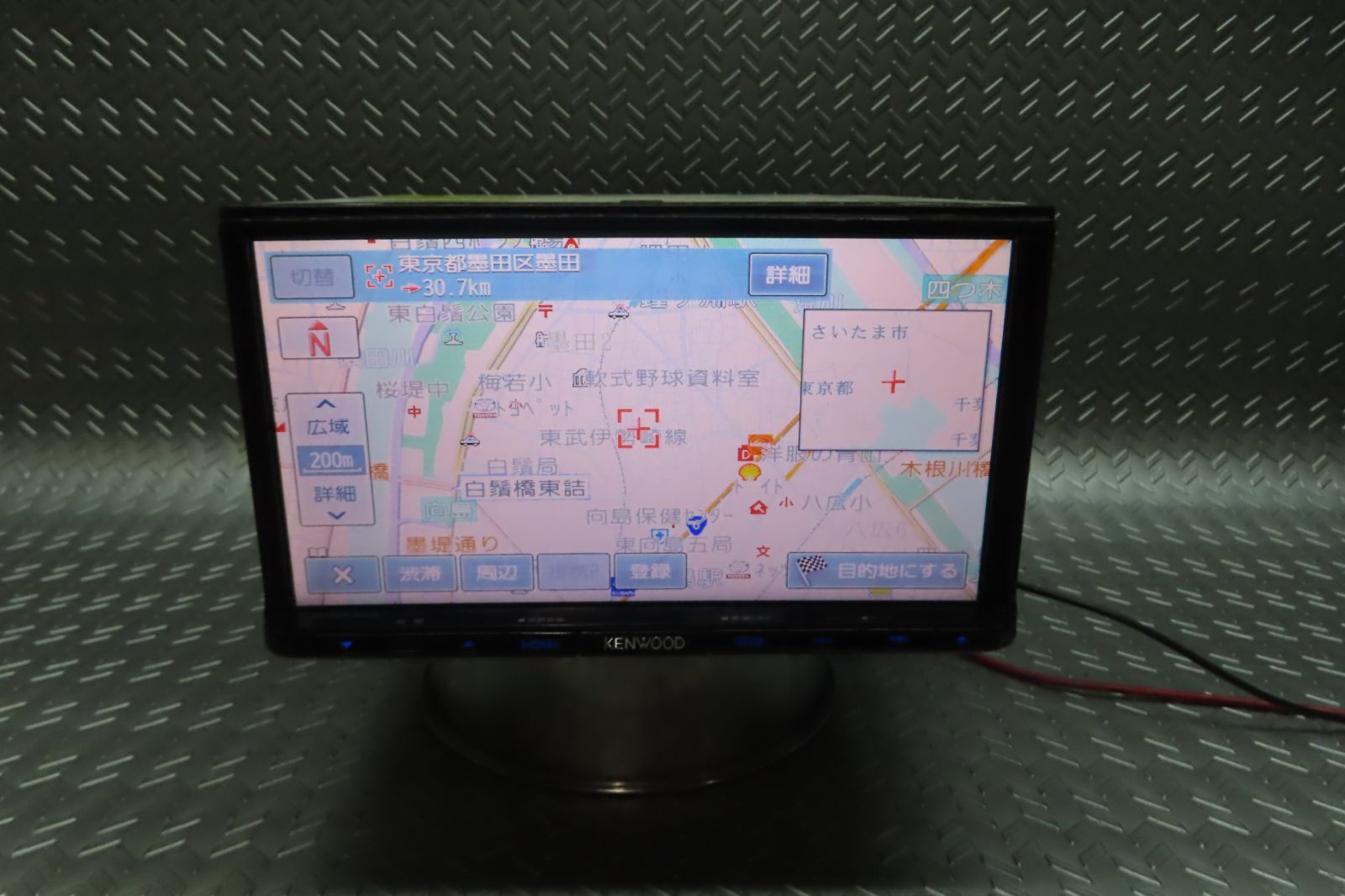 完動品保証付W5835/ケンウッド 　メモリーナビ 　MDV-L503　TV地デジフルセグ内蔵　TV視聴OK