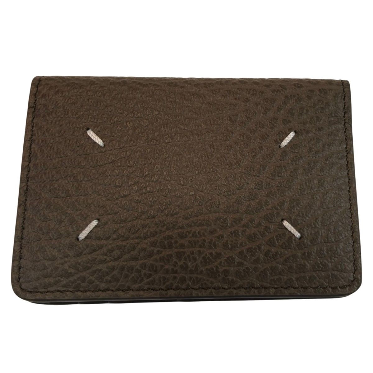 Maison Margiela マルジェラ CARD HOLDER SLIM 2 カードケース 名刺入れ 2つ折り ダークグレー 管理番号 10304