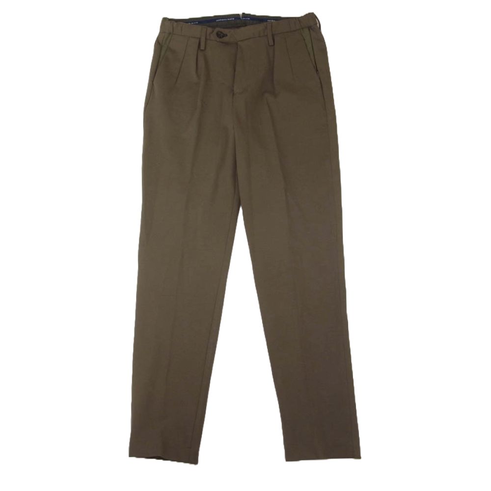 junhashimoto ジュンハシモト 1タック スラックス ストレッチ パンツ オリーブ系 M【中古】