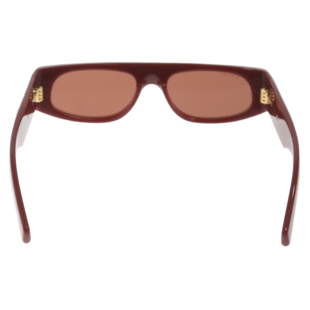 GUCCI (グッチ) サイドロゴ装飾 サングラス レッドxブラック GUCCI (グッチ) サイドロゴ装飾 サングラス レッドxブラック