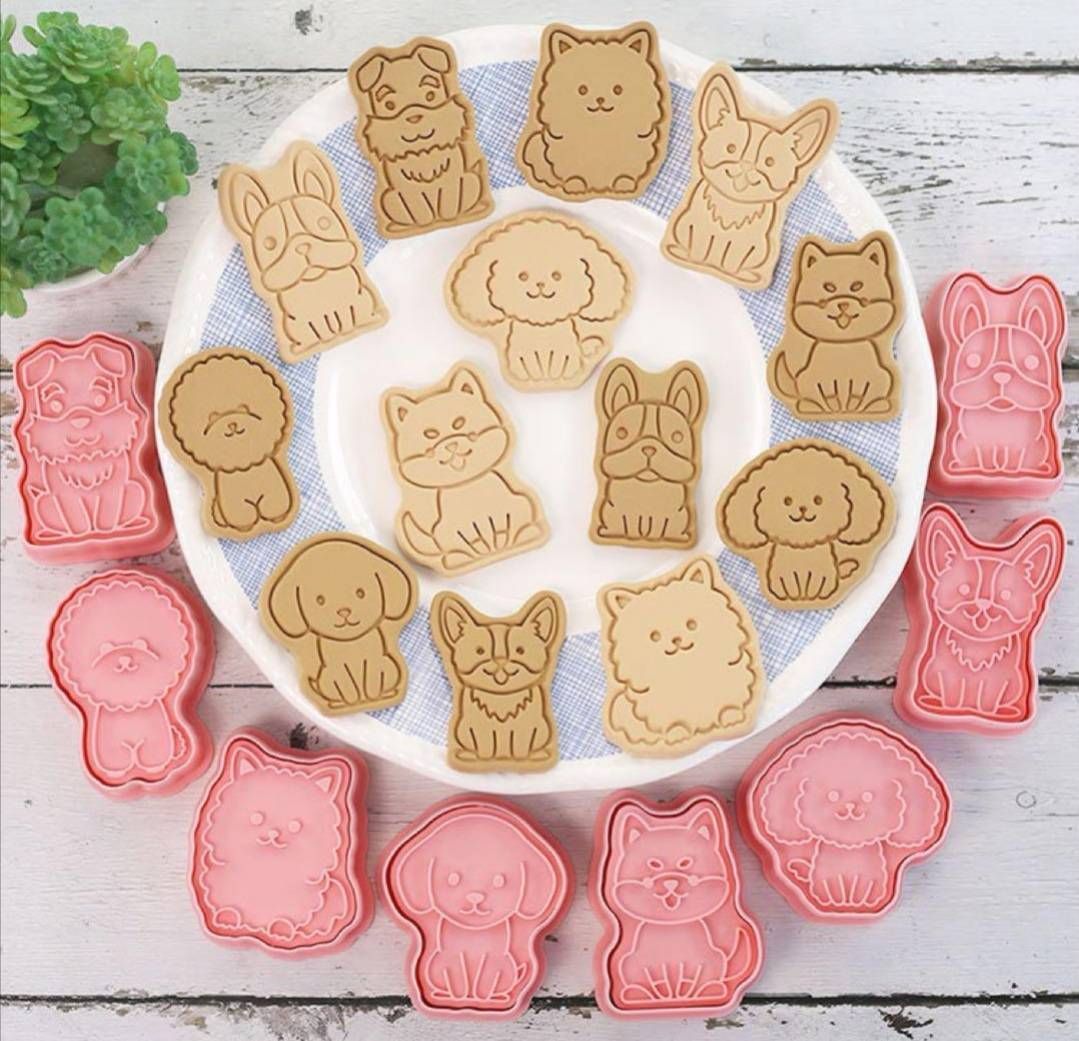 新品 犬 クッキー型 キャラ弁 ８個