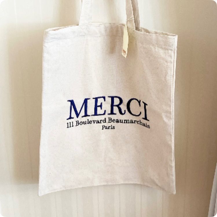 【国内配送】 日本未発売 Merci トートバッグ コットン 楽天市場】【クーポン4種あり】Merci メルシートートバッグ