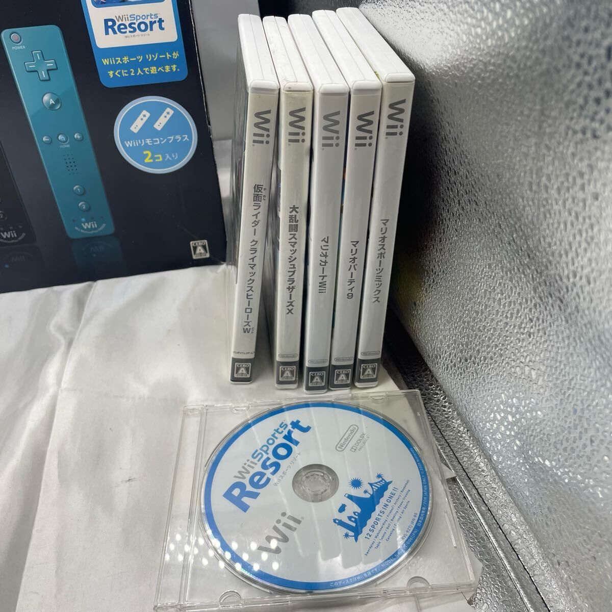 動作確認済】Nintendo Wii 本体セット RVL-001 + 人気ソフト6本