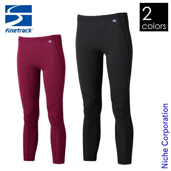 ファイントラック メリノスピンサーモタイツ レディース FUW 0623 BK ブラック M