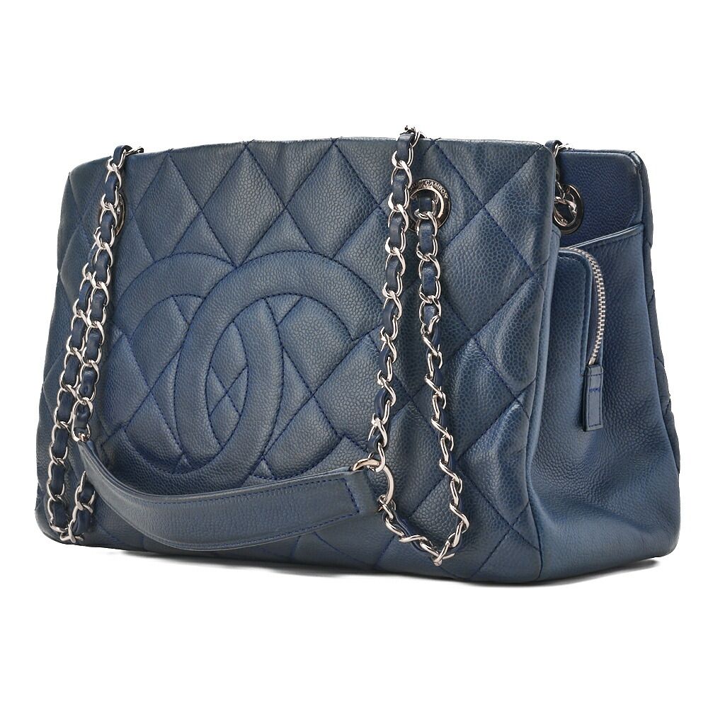 CHANEL シャネル マトラッセ ダブルチェーンショルダーバッグ キャビア 