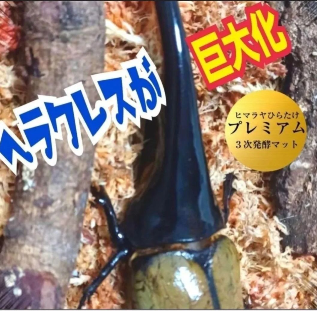 極上！プレミアム3次発酵カブトムシマット【2リットル】特殊アミノ酸
