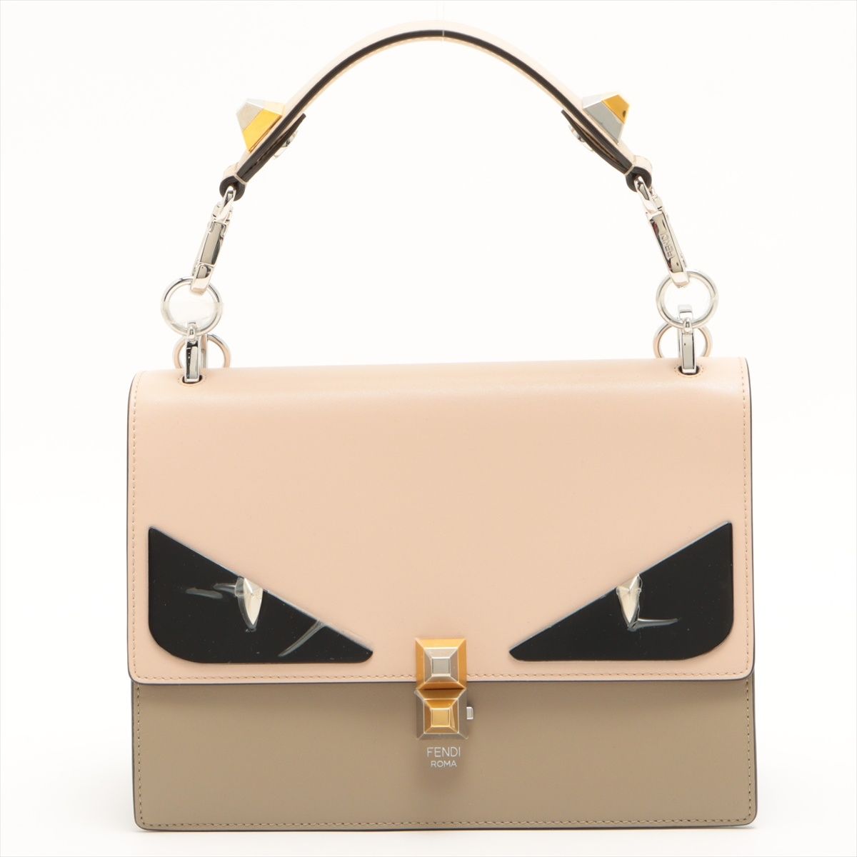 FENDI/フェンディ KAN. I レザー モンスター 2WAY ショルダーバック 