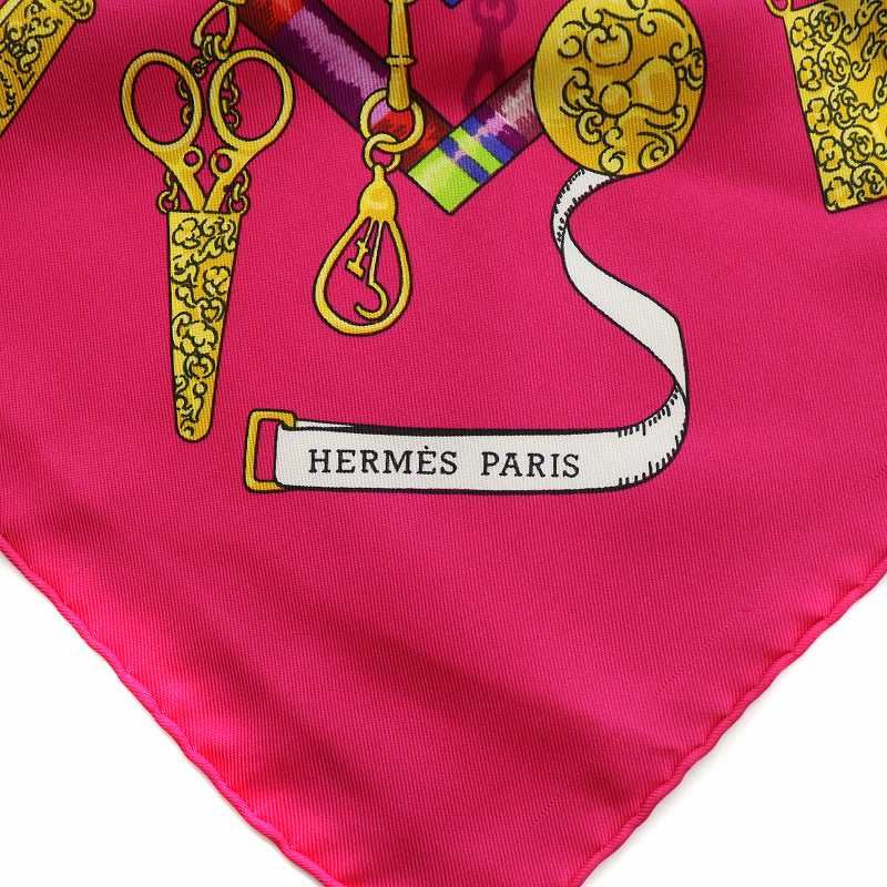 エルメス HERMES カレ90 Petite main お針子さん スカーフ 絹 シルク