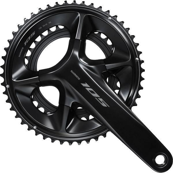 SHIMANO シマノ 105 クランクセット FC-R7100 12スピード 160mm 52-36T ブラック IFCR7100MX26