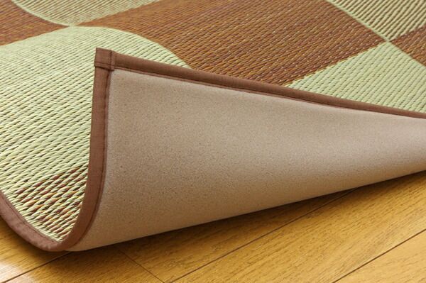 ブロック柄 グリーン