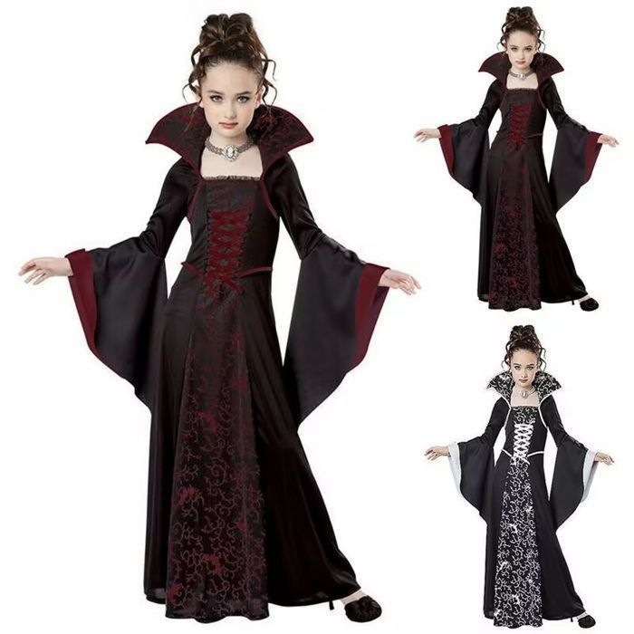 新品 ハロウィン 子供 魔女 コスプレ 吸血鬼 ドラキュラ