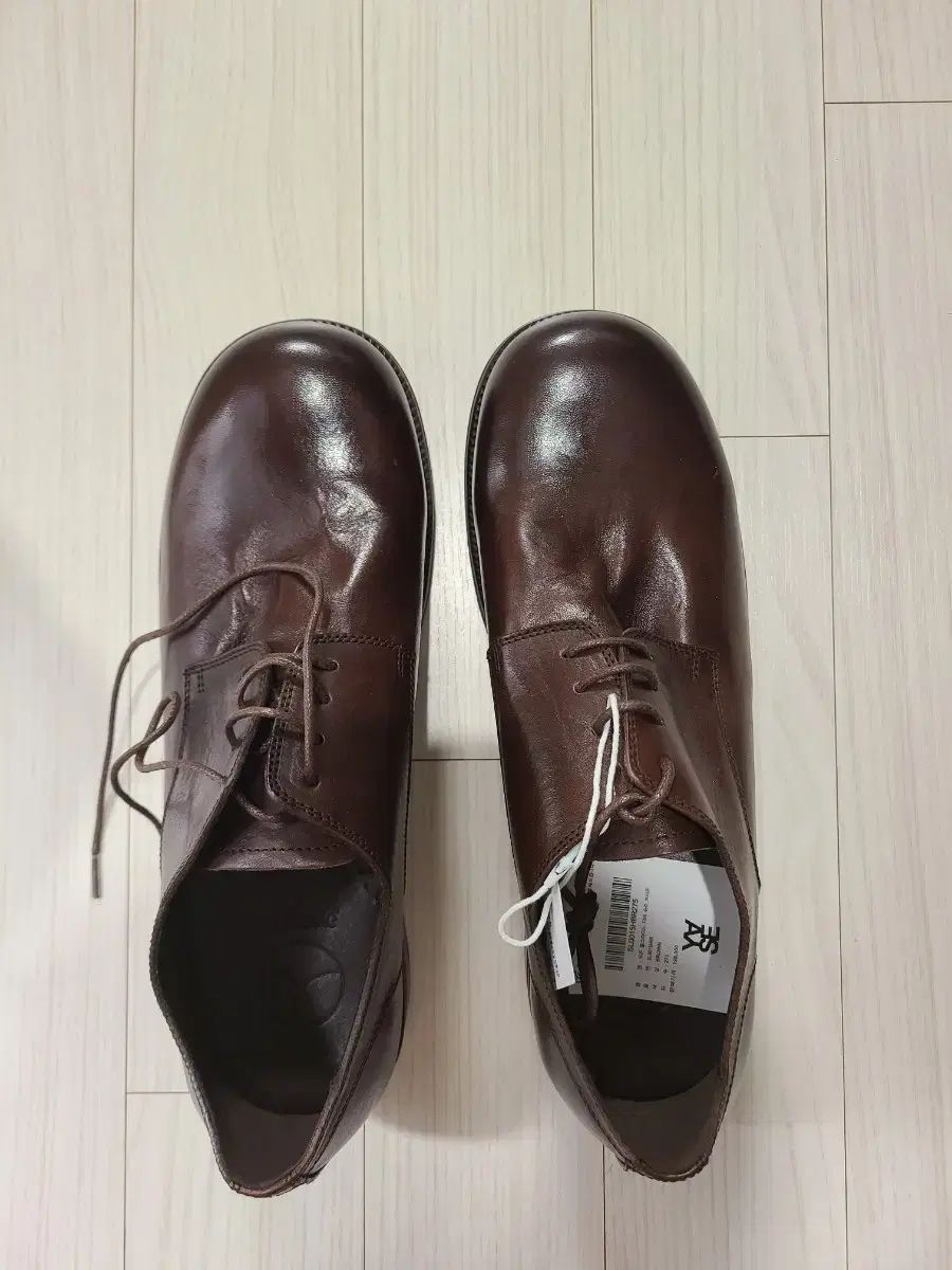 ウッド ホースハイド ダービー シューズ ブラウン