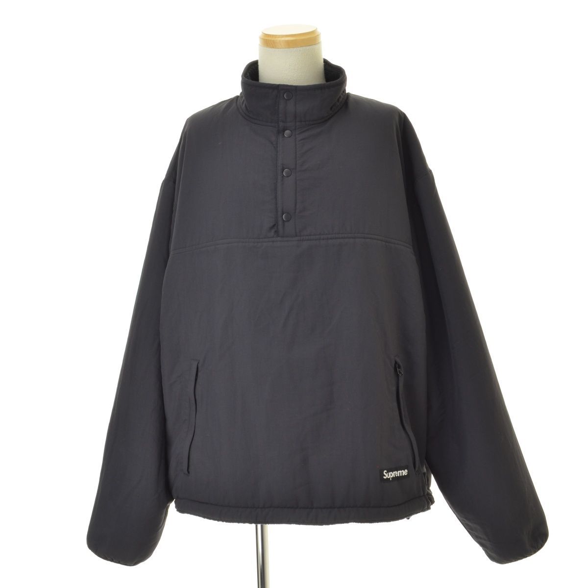 Supreme / 23AW/Polartec Shearling Reversible/フリースジャケット/--/ポリエステル/BLK SUPREME】23AW Polartec Shearling Reversible Pullover ポーラテック