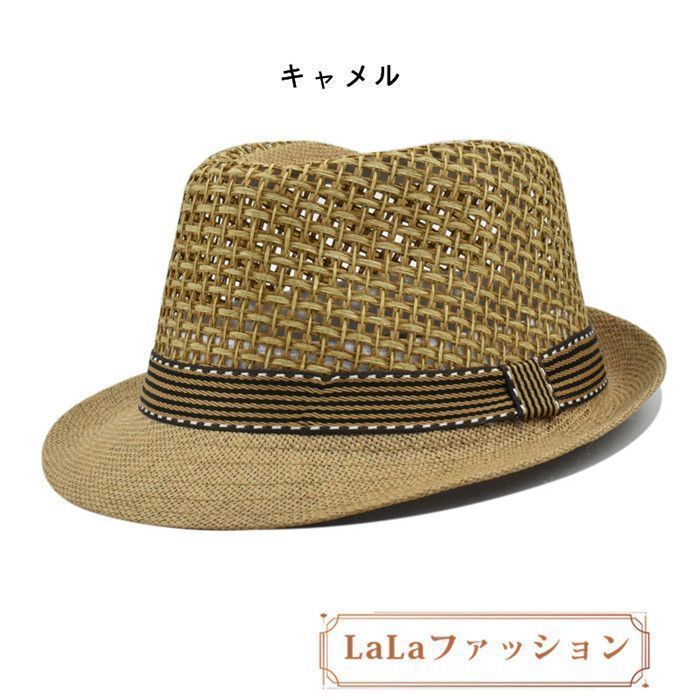 【未使用】☆☆45rpm ☆☆パナマ帽☆ストローハット☆麦わら帽子 麦わら帽子 ストローハット パナマ帽 中折れ カウボーイ ユニ