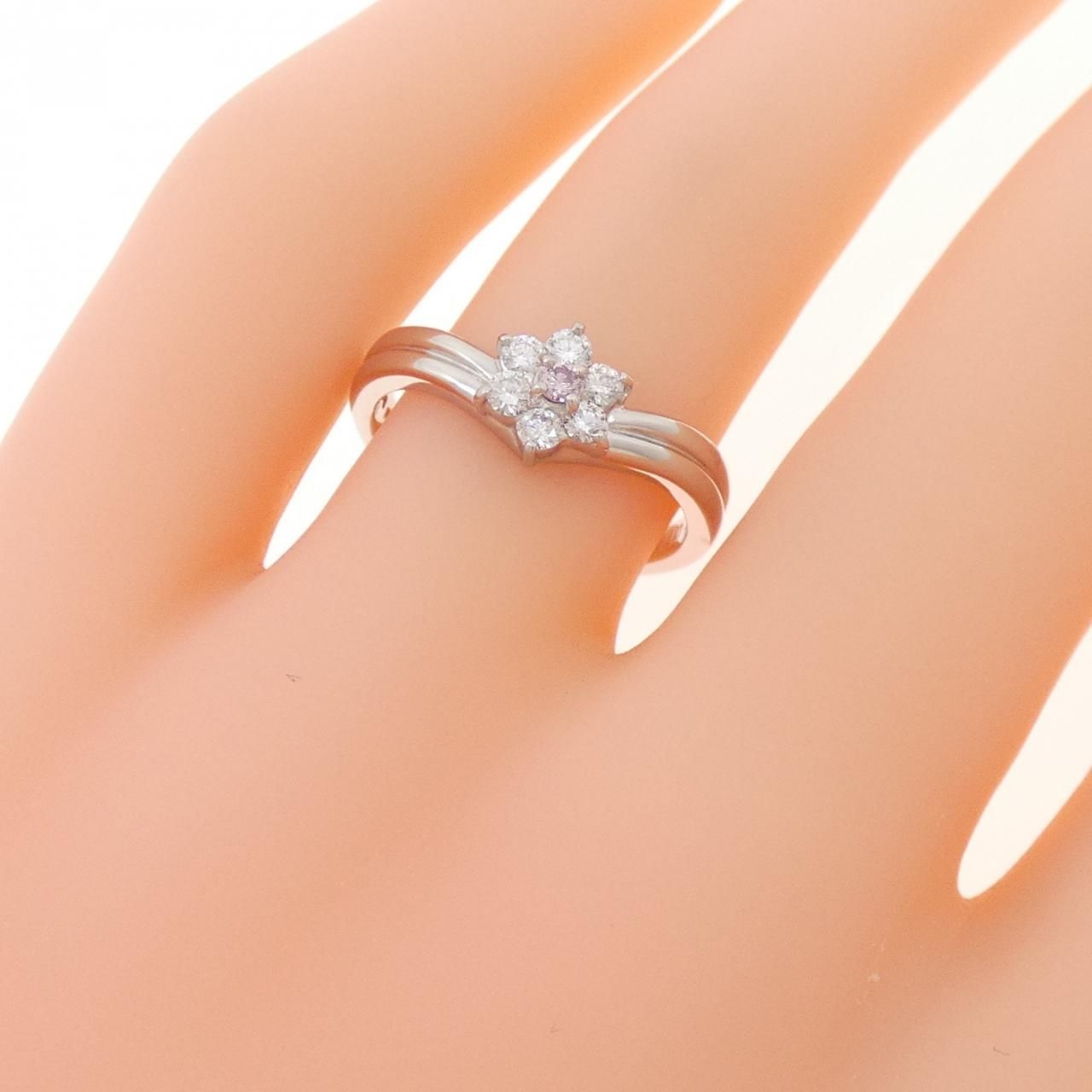 k18 スタージュエリーリング8号ダイヤモンド指輪