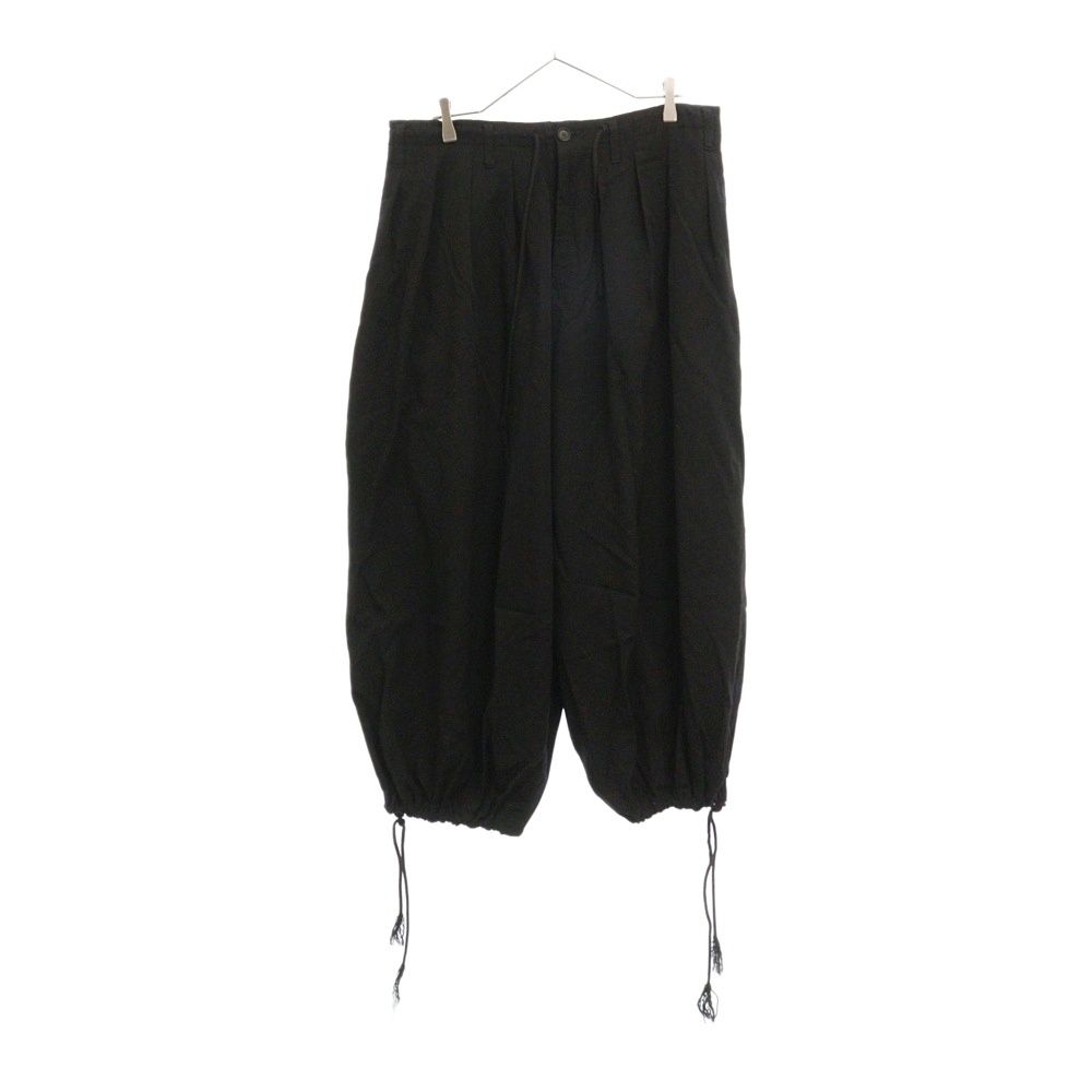 Yohji Yamamoto POUR HOMME ヨウジヤマモト プールオム 21AW ウール ギャバ クラシック バルーンパンツ ブラック HX-P05-100