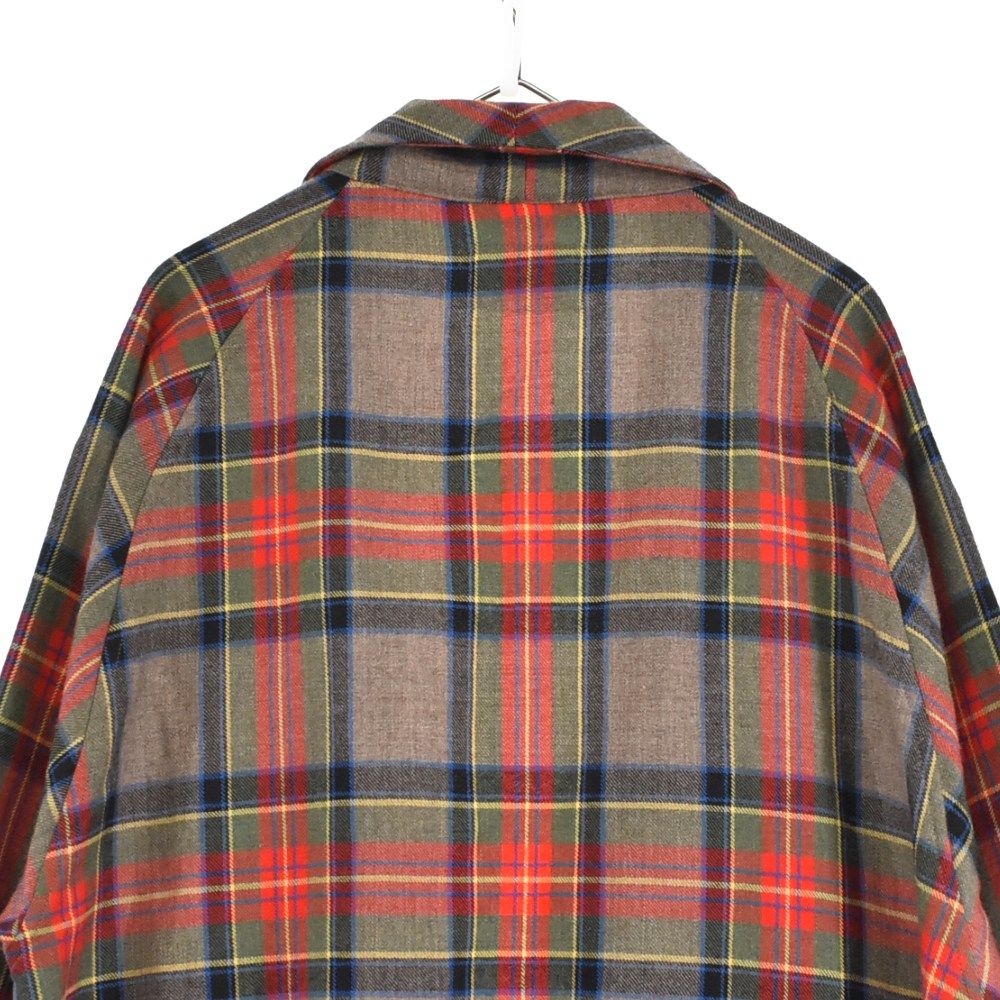 FEAR OF GOD (フィアオブゴッド) FIFTH COLLECTION Plaid Wool Twill Robe Coat  プレイドウールツイルローブコート チェック柄 ガウンコート レッド - メルカリ