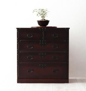 ♪民芸家具調 引出し箪笥 ［幅67cm］　　　　　　たんす 和箪笥 チェスト 収納家具 和風 22,875円